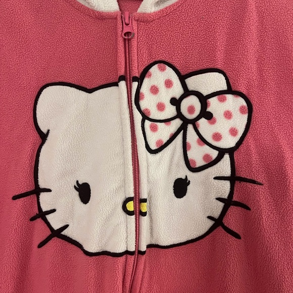 Hello Kitty Pink Onesie Pajamas Medium - Picture 2 of 8